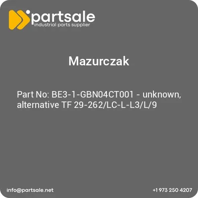 mazurczak-be3-1-gbn04ct001-unknown-alternative-tf-29-262lc-l-l3l9