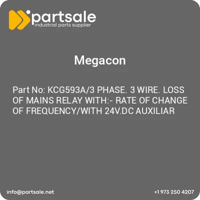 kcg593a3-phase-3-wire-loss-of-mains-relay-with-rate-of-change-of-frequencywith-24vdc-auxiliar
