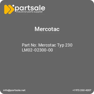 mercotac-mercotac-typ-230-lm02-02300-00