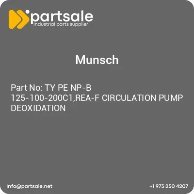 munsch-ty-pe-np-b-125-100-200c1rea-f-circulation-pump-deoxidation