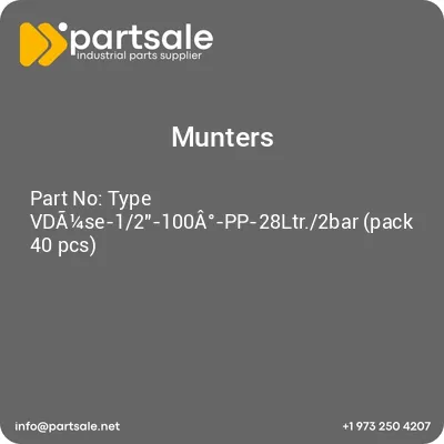 munters-type-vda14se-12-100a-pp-28ltr2bar-pack-40-pcs