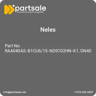 neles-raa040as-b1cu615-nd9102hn-k1-dn40