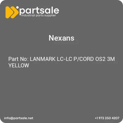 nexans-lanmark-lc-lc-pcord-os2-3m-yellow