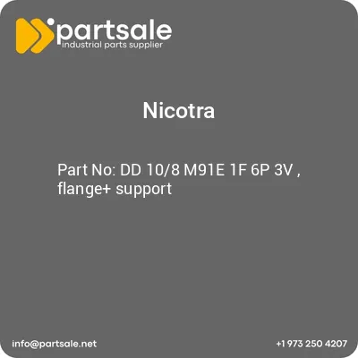 nicotra-dd-108-m91e-1f-6p-3v-flange-support