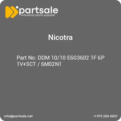 nicotra-ddm-1010-e6g3602-1f-6p-1vsct-6m02n1