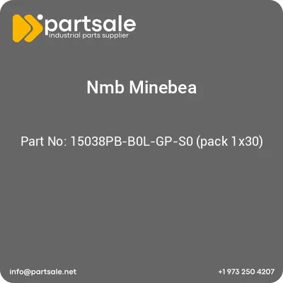 nmb-minebea-15038pb-b0l-gp-s0-pack-1x30