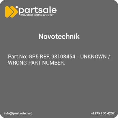 gp5-ref-98103454-unknown-wrong-part-number