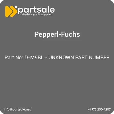 d-m9bl-unknown-part-number