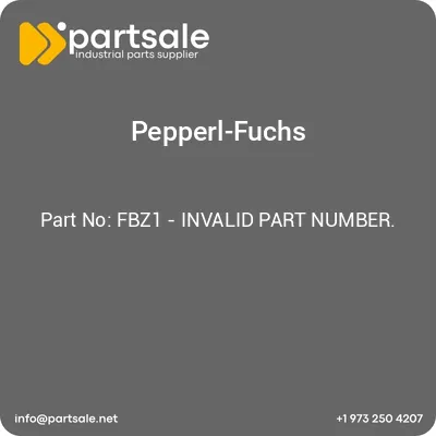 fbz1-invalid-part-number