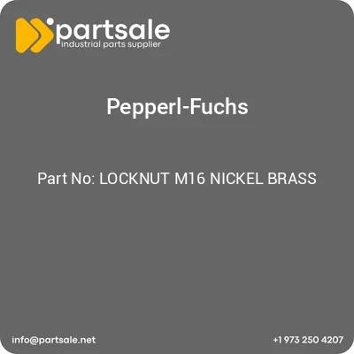 locknut-m16-nickel-brass