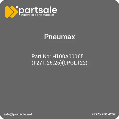 pneumax-h100a00065-127125250pgl122