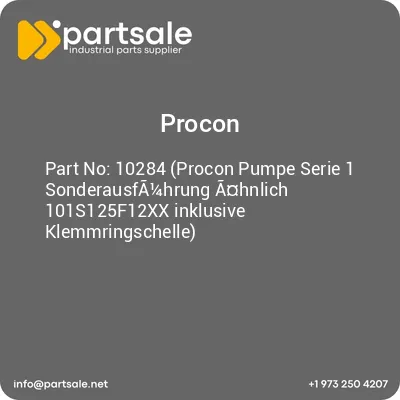 10284-procon-pumpe-serie-1-sonderausfa14hrung-ahnlich-101s125f12xx-inklusive-klemmringschelle