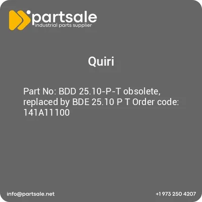 quiri-bdd-2510-p-t-obsolete-replaced-by-bde-2510-p-t-order-code-141a11100