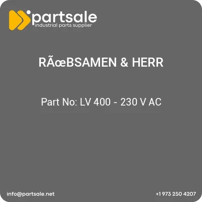 rabsamen-herr-lv-400-230-v-ac