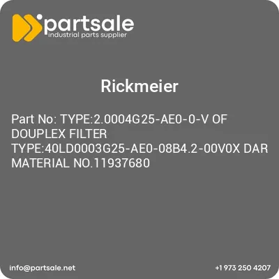 type20004g25-ae0-0-v-of-douplex-filter-type40ld0003g25-ae0-08b42-00v0x-dar-material-no11937680