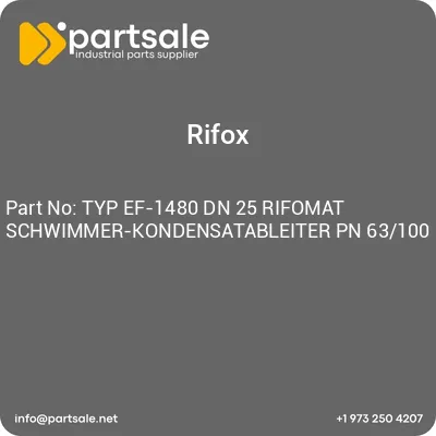 typ-ef-1480-dn-25-rifomat-schwimmer-kondensatableiter-pn-63100