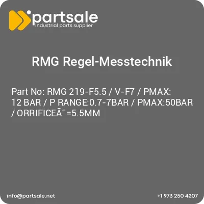 rmg-219-f55-v-f7-pmax-12-bar-p-range07-7bar-pmax50bar-orrificea-55mm