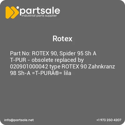 rotex-90-spider-95-sh-a-t-pur-obsolete-replaced-by-020901000042-type-rotex-90-zahnkranz-98-sh-a-t-pura-lila