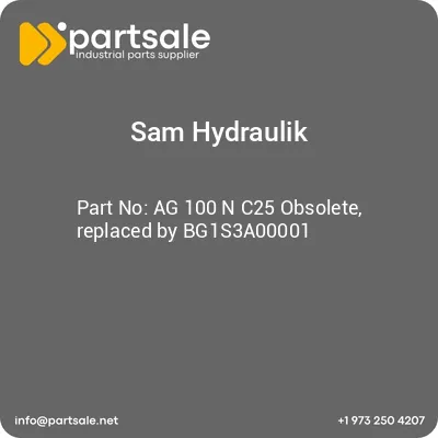 sam-hydraulik-ag-100-n-c25-obsolete-replaced-by-bg1s3a00001