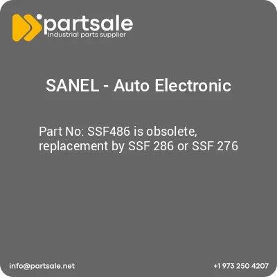 sanel-auto-electronic-ssf486-is-obsolete-replacement-by-ssf-286-or-ssf-276