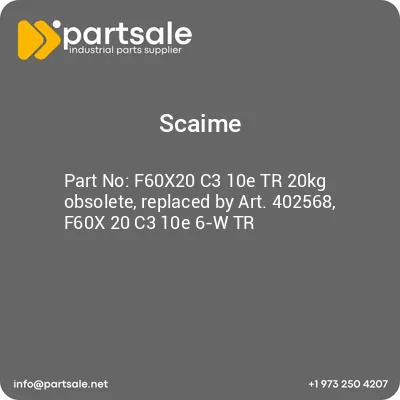 scaime-f60x20-c3-10e-tr-20kg-obsolete-replaced-by-art-402568-f60x-20-c3-10e-6-w-tr