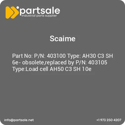 scaime-pn-403100-type-ah30-c3-sh-6e-obsoletereplaced-by-pn-403105-typeload-cell-ah50-c3-sh-10e