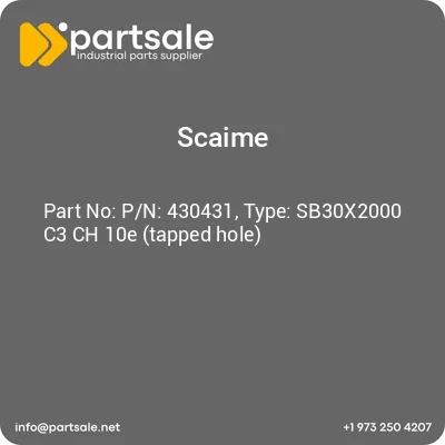 pn-430431-type-sb30x2000-c3-ch-10e-tapped-hole