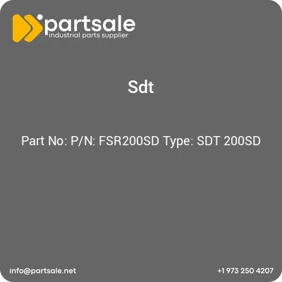 sdt-pn-fsr200sd-type-sdt-200sd