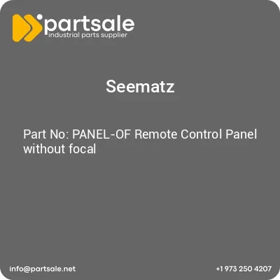 panel-of-remote-control-panel-without-focal