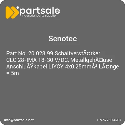 senotec-20-028-99-schaltverstarker-clc-28-ima-18-30-vdc-metallgehause-anschluaykabel-liycy-4x025mma2-lange-5m