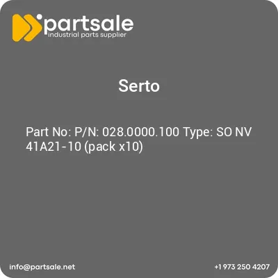 serto-pn-0280000100-type-so-nv-41a21-10-pack-x10