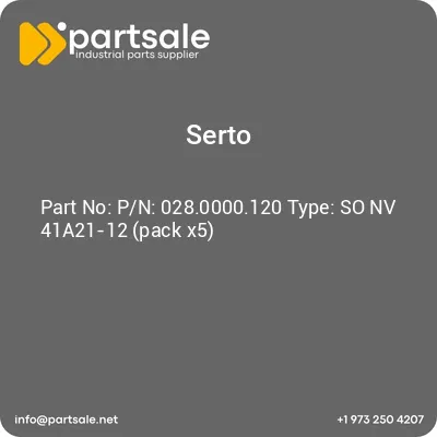 serto-pn-0280000120-type-so-nv-41a21-12-pack-x5