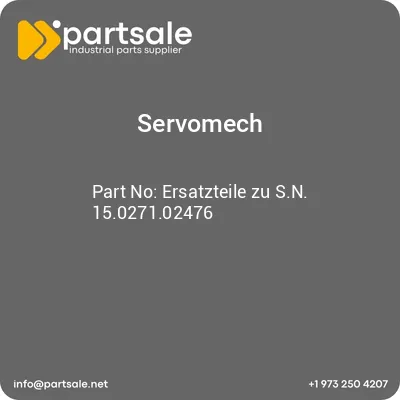 servomech-ersatzteile-zu-sn-15027102476