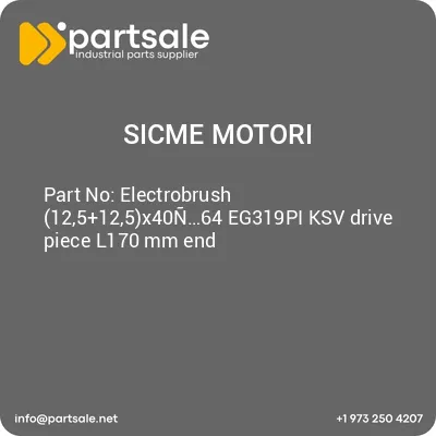 sicme-motori-electrobrush-125125x40n64-eg319pi-ksv-drive-piece-l170-mm-end