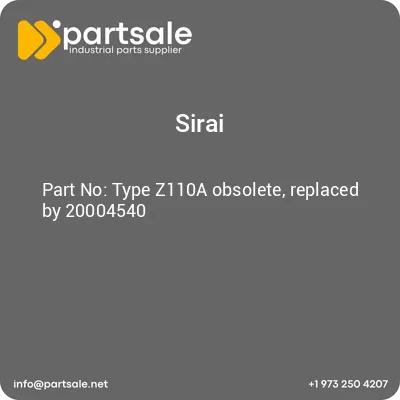 sirai-type-z110a-obsolete-replaced-by-20004540