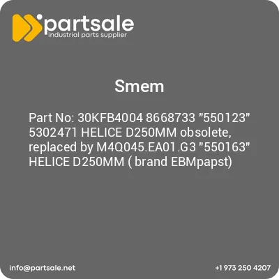 30kfb4004-8668733-550123-5302471-helice-d250mm-obsolete-replaced-by-m4q045ea01g3-550163-helice-d250mm-brand-ebmpapst