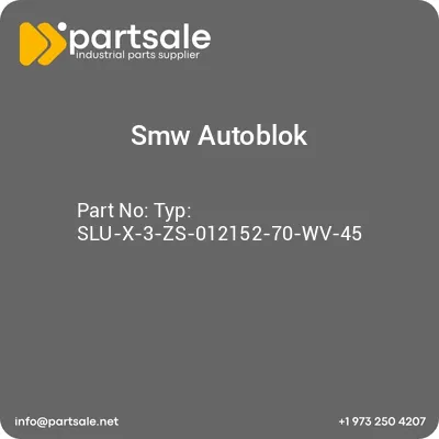 smw-autoblok-typ-slu-x-3-zs-012152-70-wv-45