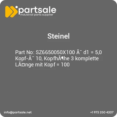 sz6650050x100-a-d1-50-kopf-a-10-kopfhahe-3-komplette-lange-mit-kopf-100