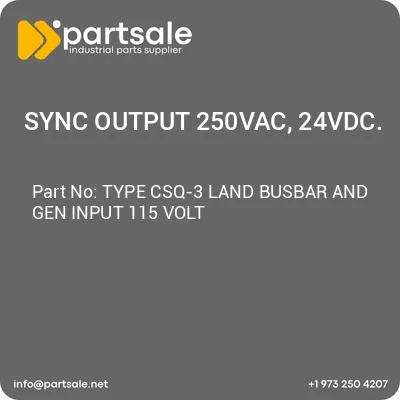 sync-output-250vac-24vdc-type-csq-3-land-busbar-and-gen-input-115-volt