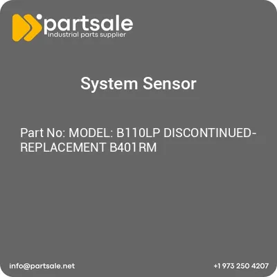 system-sensor-model-b110lp-discontinued-replacement-b401rm