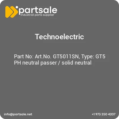 artno-gt5011sn-type-gt5-ph-neutral-passer-solid-neutral