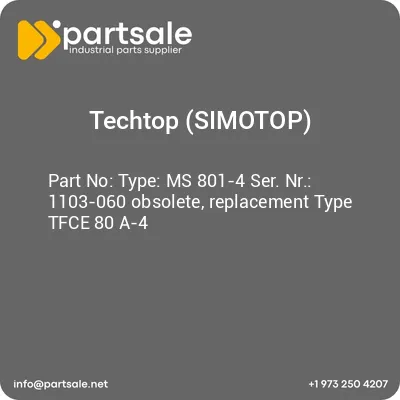 techtop-simotop-type-ms-801-4-ser-nr-1103-060-obsolete-replacement-type-tfce-80-a-4