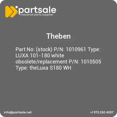 theben-stock-pn-1010961-type-luxa-101-180-white-obsoletereplacement-pn-1010505-type-theluxa-s180-wh