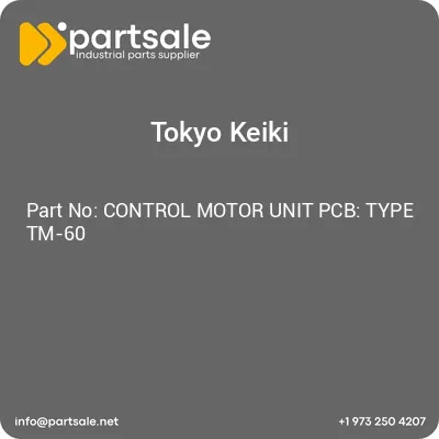 control-motor-unit-pcb-type-tm-60