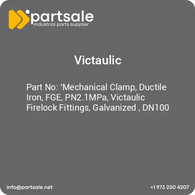 mechanical-clamp-ductile-iron-fge-pn21mpa-victaulic-firelock-fittings-galvanized-dn100