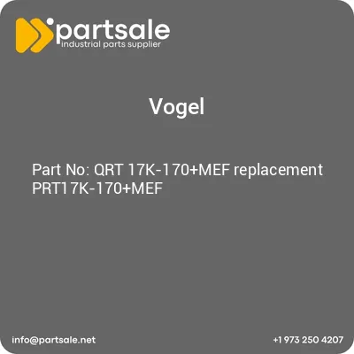 vogel-qrt-17k-170mef-replacement-prt17k-170mef