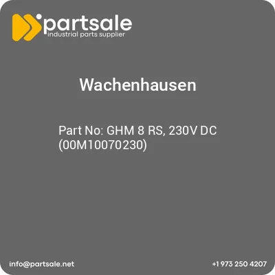 wachenhausen-ghm-8-rs-230v-dc-00m10070230