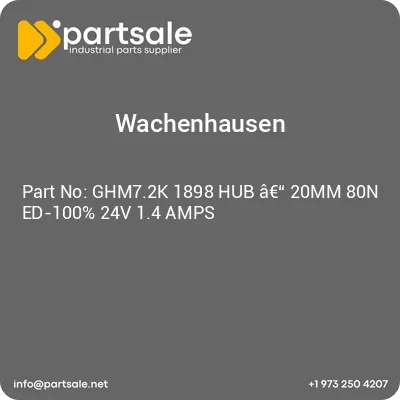 wachenhausen-ghm72k-1898-hub-a-20mm-80n-ed-100-24v-14-amps