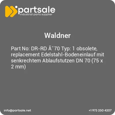 dr-rd-a-70-typ-1-obsolete-replacement-edelstahl-bodeneinlauf-mit-senkrechtem-ablaufstutzen-dn-70-75-x-2-mm