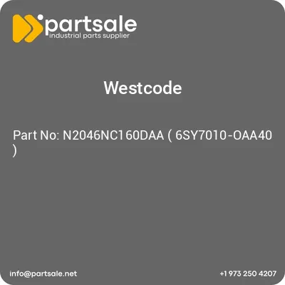 westcode-n2046nc160daa-6sy7010-oaa40